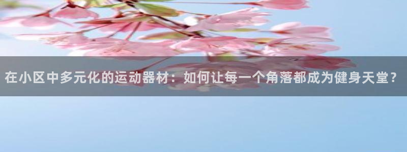 fb体育娱乐首页网站大全：在小区中多元化的运动器材：